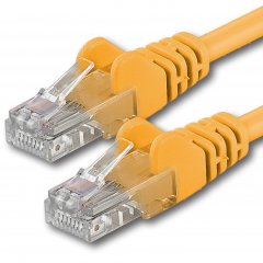 1aTTack LAN Kabel 10m CAT5e UTP Netzwerk Patchkabel RJ45 gelb