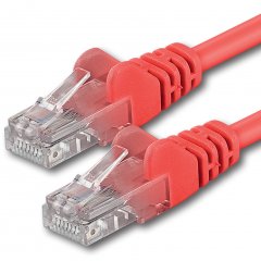 1aTTack CAT6 LAN Kabel 5m 1x  RJ45 UTP Netzwerkkabel Ethernetkabel Rot