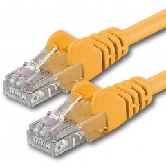 1aTTack CAT6 LAN Kabel 10m 1x  RJ45 UTP Netzwerkkabel Ethernetkabel Gelb