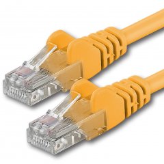 1aTTack CAT6 LAN Kabel 15m 1x  RJ45 UTP Netzwerkkabel Ethernetkabel Gelb