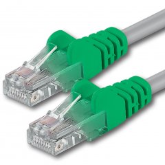 1aTTack CAT6 LAN Kabel 20m 1x  RJ45 UTP Netzwerkkabel Ethernetkabel Grau-Crossover
