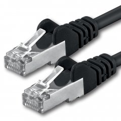 1aTTack LAN Kabel 5m CAT5e FTP Netzwerk Patchkabel RJ45 schwarz