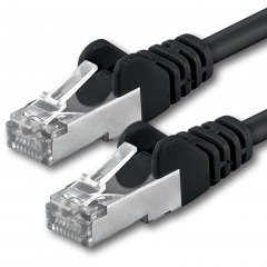 1aTTack LAN Kabel 50m CAT5e SFTP Netzwerk Patchkabel RJ45 schwarz