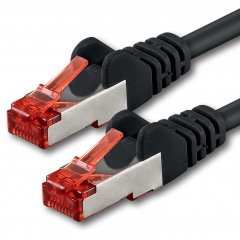 1aTTack LAN Kabel 7,5m 1x CAT6 S-FTP RJ45 Netzwerkkabel Patchkabel schwarz