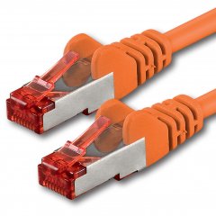 1aTTack LAN Kabel 20m 1x CAT6 S-FTP RJ45 Netzwerkkabel Patchkabel orange