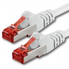 1aTTack LAN Kabel 20m 1x CAT6 S-FTP RJ45 Netzwerkkabel Patchkabel wei�