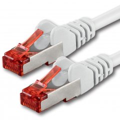 1aTTack LAN Kabel 5m 1x CAT6 S-FTP RJ45 Netzwerkkabel Patchkabel wei�