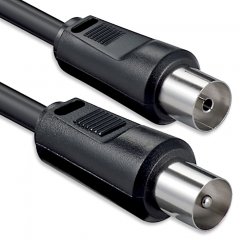 1aTTack Antennenkabel Koaxial 2,5m Schwarz