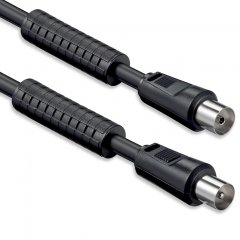 1aTTack Antennenkabel Koaxial 1,5m Schwarz