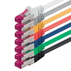 1aTTack 7x LAN Kabel 1m CAT6a GHMT LSZH SFTP PIMF Ethernet Netzwerkkabel 10Gbit/s 7 Farben