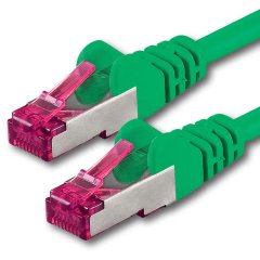1aTTack 1x LAN Kabel 20m CAT6a GHMT LSZH SFTP PIMF Ethernet Netzwerkkabel 10Gbit/s Gr�n