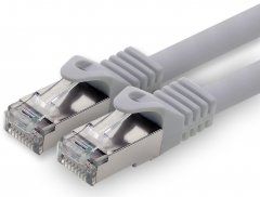 1aTTack Lan Kabel 2m Cat7 LSZH PIMF SFTP Patch-Ethernetkabel RJ45 Cat6a Stecker 1x Grau