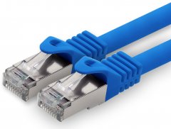 1aTTack Lan Kabel 20m Cat7 LSZH PIMF SFTP Patch-Ethernetkabel RJ45 Cat6a Stecker 1x Blau