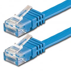 1aTTack LAN Kabel 15m CAT6 Flach RJ45 Netzwerkkabel Patchkabel blau