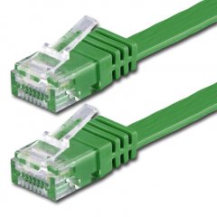 1aTTack LAN Kabel 7m CAT6 Flach RJ45 Netzwerkkabel Patchkabel gr�n