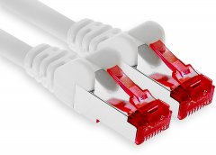 1aTTack LAN Kabel 50m 1x CAT6 S-FTP PIMF RJ45 Netzwerkkabel Patchkabel wei�