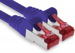 1aTTack LAN Kabel 7,5m 1x CAT6 S-FTP PIMF RJ45 Netzwerkkabel Patchkabel violett