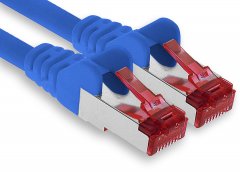 1aTTack LAN Kabel 15m 1x CAT6 S-FTP PIMF RJ45 Netzwerkkabel Patchkabel blau