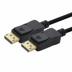 1aTTack DP-Kabel DisplayPort Kabel 2x 5m 4K 60Hz DP 1.2 schwarz