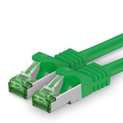 1aTTack Lan Kabel 15m Cat7 S/FTP PiMF Patch-Ethernetkabel RJ45 CAT6a Stecker 1x gr�n