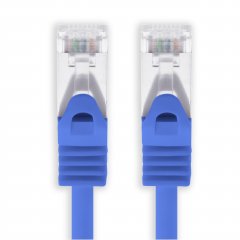 1aTTack CAT 7 S-FTP 30m Netzwerkkabel Patchkabel 10 Gbit/s 500 MHz Cat6a Stecker blau 1x