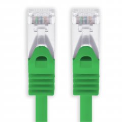 1aTTack CAT 7 S-FTP 2m Netzwerkkabel Patchkabel 10 Gbit/s 500 MHz Cat6a Stecker gr�n 1x