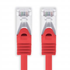 1aTTack CAT 7 S-FTP 20m Netzwerkkabel Patchkabel 10 Gbit/s 500 MHz Cat6a Stecker rot 1x