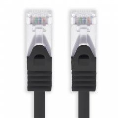 1aTTack CAT 7 S-FTP 1m Netzwerkkabel Patchkabel 10 Gbit/s 500 MHz Cat6a Stecker schwarz 1x