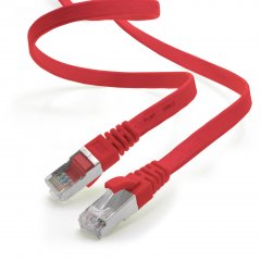 1aTTack LAN Flachkabel 0,25m CAT7 U/FTP 10Gbit/s Netzwerk- Patchkabel RJ45 Cat6a Stecker rot