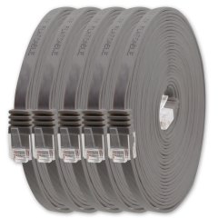 6-U/UTP-Flach-0,25m-grau-5-x-4251073631806