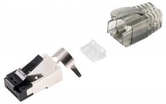 1aTTack RJ45 Stecker 10 St�ck Flex Armor Interlock 50� vergoldet f�r Netzwerkkabel