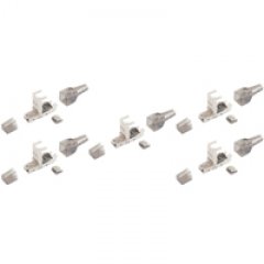 1aTTack 5x Cat6A Stecker RJ45 werkzeuglos geschirmt toolless