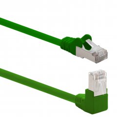 1aTTack LAN Kabel 2m CAT6 S-FTP RJ45 Netzwerkkabel Patchkabel 90�-gerade gr�n