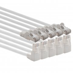 1aTTack 5x LAN Kabel 2m CAT6 S-FTP RJ45 Netzwerkkabel Patchkabel 90�-gerade wei�