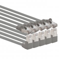 1aTTack 5x LAN Kabel 10m CAT6 S-FTP RJ45 Netzwerkkabel Patchkabel 90�-gerade