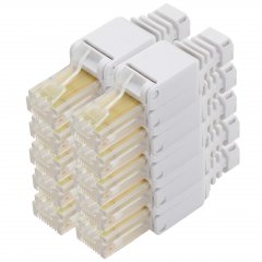 1aTTack 10x Cat5e Stecker RJ45 werkzeuglos ungeschirmt