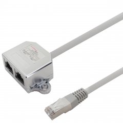 1aTTack 1x Cat5e Patchkabeladapter RJ45 Ethernet/Ethernet 0,1m