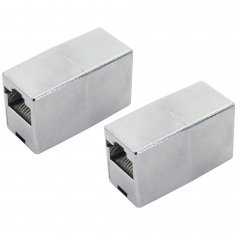 1aTTack 2x Cat5 Kabelverbinder RJ45 metallisiert geschirmt