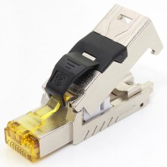 1aTTack 1x CAT8 Netzwerkstecker RJ45 werkzeuglos geschirmt Metallgeh�use 40Gbit/s