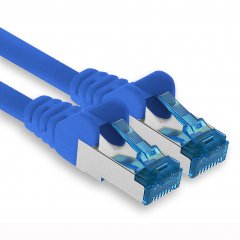 1aTTack CAT6a Ethernet 1,5m Netzwerkkabel RJ45 Patchkabel SFTP PIMF 10Gbit/s 1x Blau