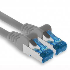 1aTTack CAT6a Ethernet 3m Netzwerkkabel RJ45 Patchkabel SFTP PIMF 10Gbit/s 1x Grau