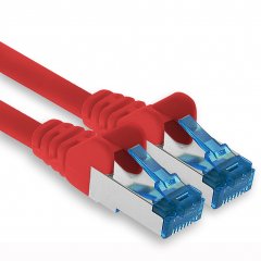 1aTTack CAT6a Ethernet 5m Netzwerkkabel RJ45 Patchkabel SFTP PIMF 10Gbit/s 1x Rot