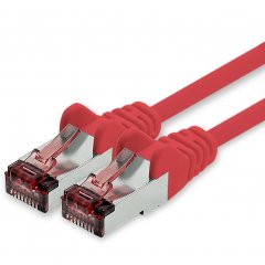 freiwerk CAT.6 Netzwerkkabel Ethernetkabel Lankabel 1x 30m rot S/FTP PIMF 1 Gbit/s