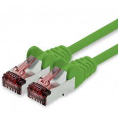 freiwerk CAT.6 Netzwerkkabel Ethernetkabel Lankabel 1x 5m gr�n S/FTP PIMF 1 Gbit/s