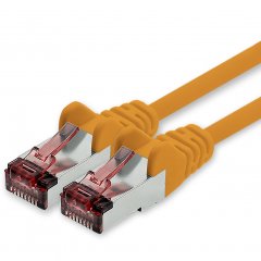 1CONN CAT6 Netzwerkkabel 10m Ethernetkabel Lankabel S/FTP PIMF 10 Gbit/s 1x orange