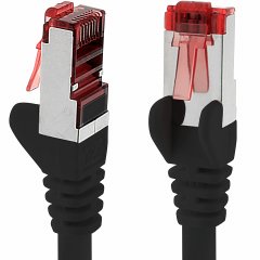 1aTTack CAT6 Netzwerk-Kabel 10m LAN-Kabel Ethernet Patchkabel SFTP RJ45 1 St�ck Schwarz