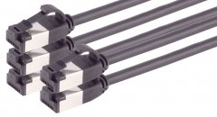 1aTTack 5x LAN Kabel 1,5m Schwarz CAT8.1 Netzwerkkabel Ethernet Patchkabel RJ45 Slim 40Gbit/s