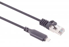 1aTTack 3m USB-C auf RJ45 LAN Adapterkabel 1 Gbit Cat6 USB-C 3.1 Ethernet 1x