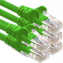 1CONN CAT6 Lankabel 2m Netzwerkkabel Patchkabel Ethernetkabel UTP 1 Gbit/s 5x gr�n
