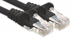 1CONN CAT6 Lankabel 10m Netzwerkkabel Patchkabel Ethernetkabel UTP 1 Gbit/s 1x schwarz